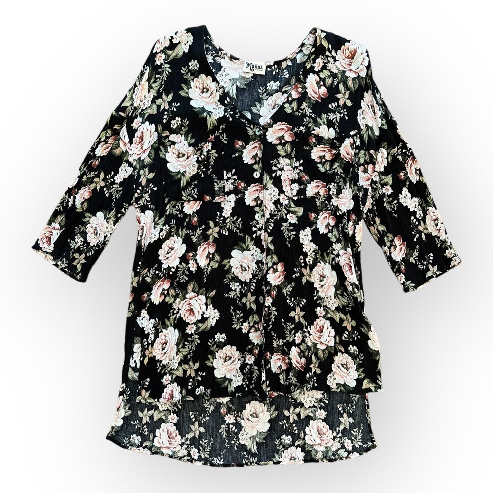 Show Me Your Mumu Artiste Floral Tunic Top Size XS